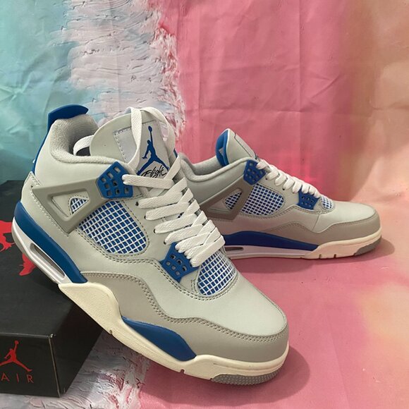 Air Jordan 4 Retro Military Industrial Blue - Picture 3 of 11